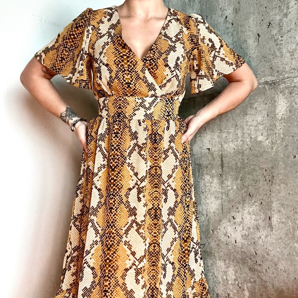 Snakeskin Fall Dress